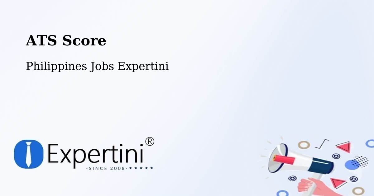 Resume ATS Score & Job Description Match Tool – Pasacao - Philippines Jobs Expertini