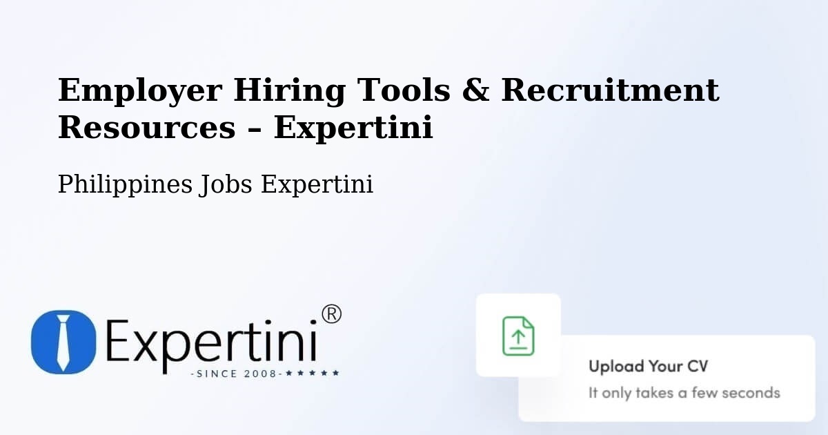 Employer Hiring Tools & Recruitment Resources – Pasacao - Pasacao, Philippines Jobs Expertini